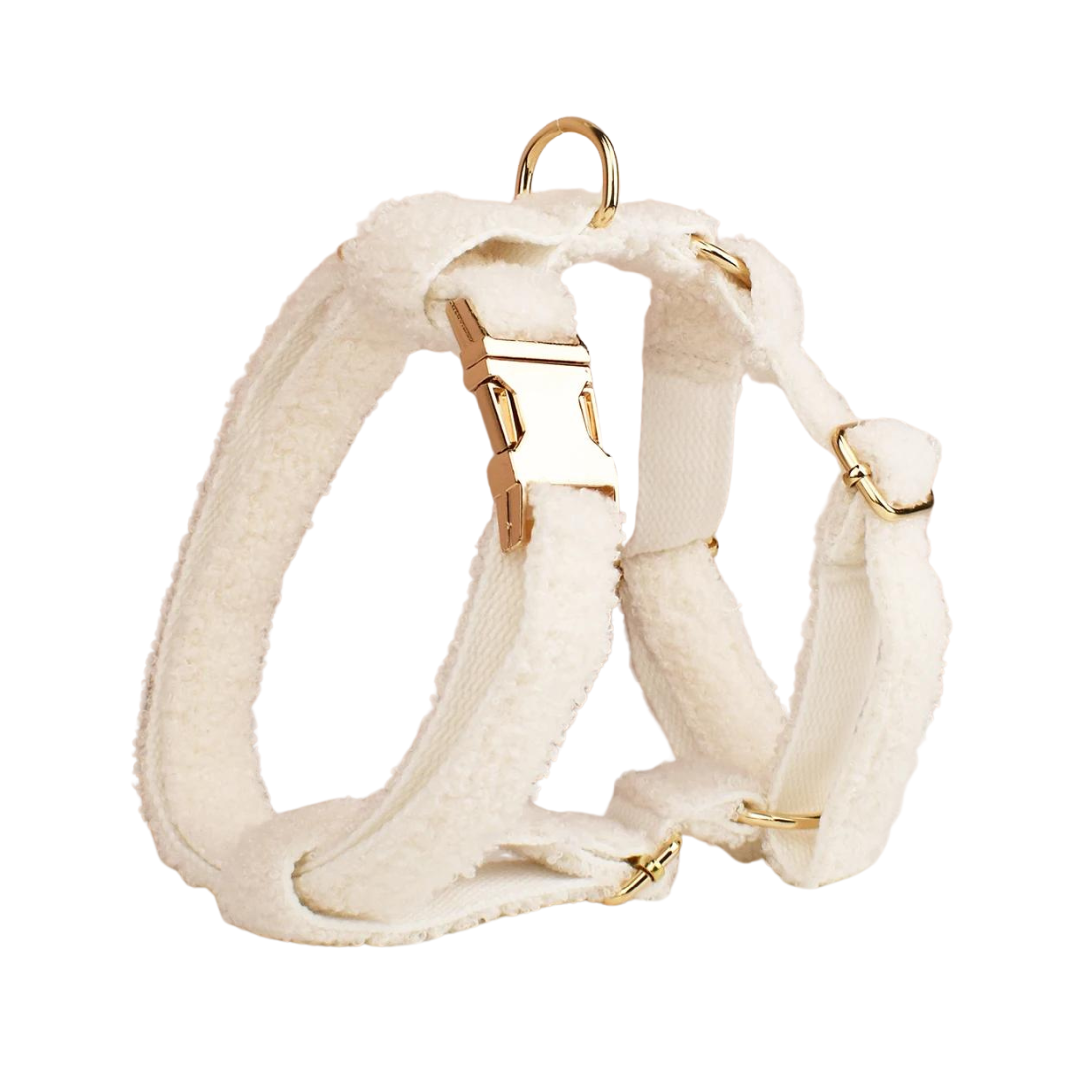 Teddy White Fleece Harness Collection